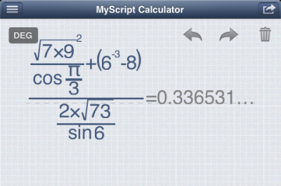 MyScript Calculator - handwritten calculator [Free] 